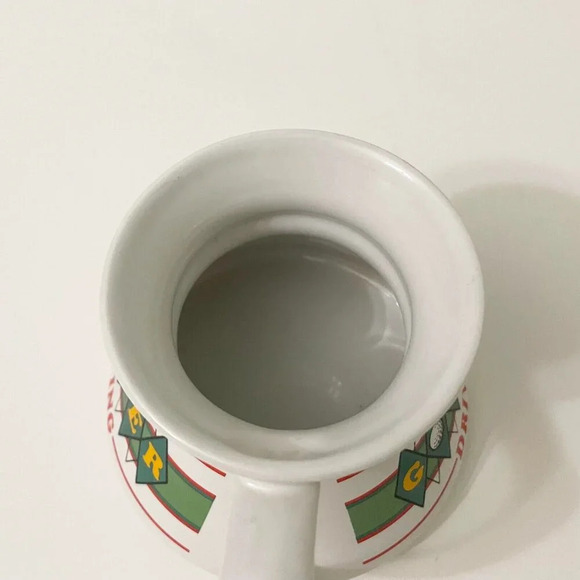 Vintage No Spill  Non Slip Wide Bottom Coffee Mug Caution Golfer Driving - Picture 8 of 16